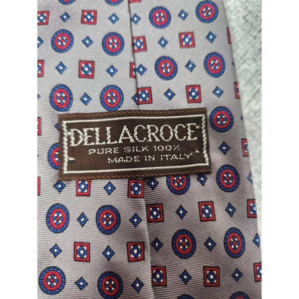 Pierre Cardin & Della Croce Ties Silk & Polyester Striped & Geometric Vintage - Picture 5 of 10